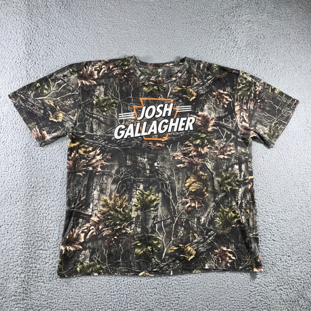 Josh Gallagher T-Shirt Men‎ XL Camo S/S Graphic Country Music Woodland Outdoor